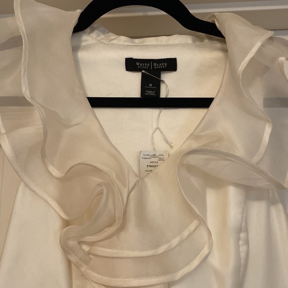 Black and Cream Ruffle Black House White Market Dress - NEW - Picture 6 of 13